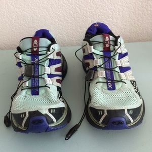 Salomon Women's Shoes - Light Blue and Purple